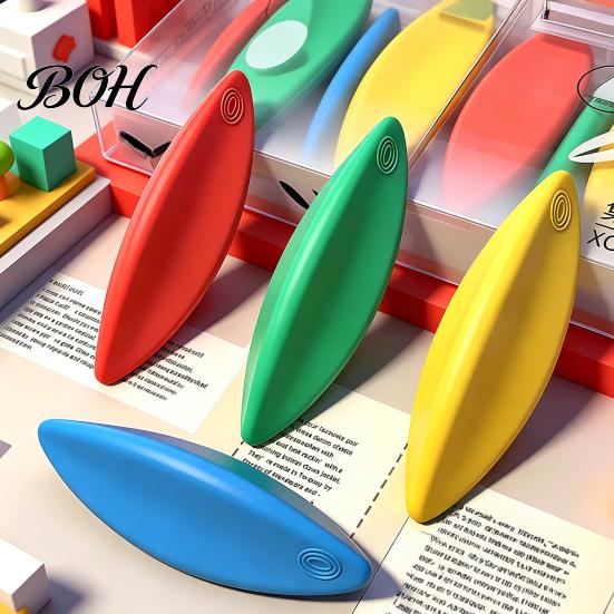 Eraser Pen Grip 4Pcs Triangular Prism Eraser, Dustless Pencil for Students, Wavy Edge Clean Wiping Large Bulk Erasers Kids, School Supplies No Debris