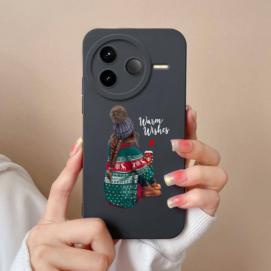 Чехол для телефона Redmi K80 Pro Милый Астронавт Премиум Жидкий Силикон Мягкий Корпус Полная Защита Funda Для RedmiK80 Задняя Крышка