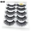 Fluffy Multilayers Wispy Flared Eye Lash Extension 6D Faux Mink Hair Crisscross False Eyelashes