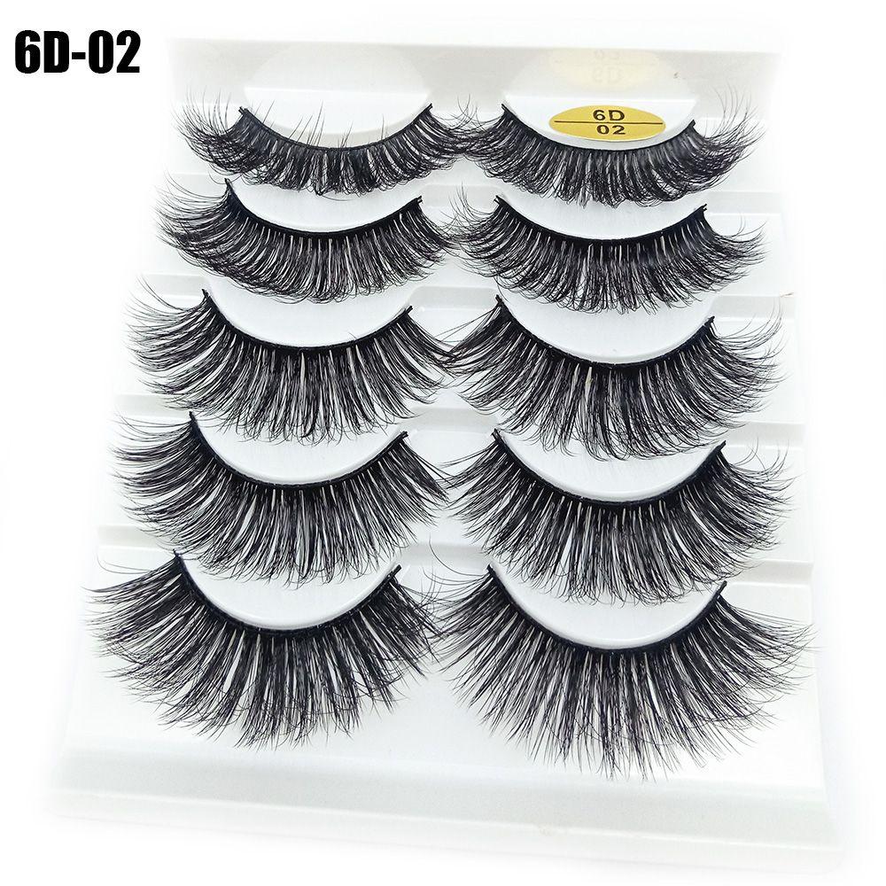 Fluffy Multilayers Wispy Flared Eye Lash Extension 6D Faux Mink Hair Crisscross False Eyelashes