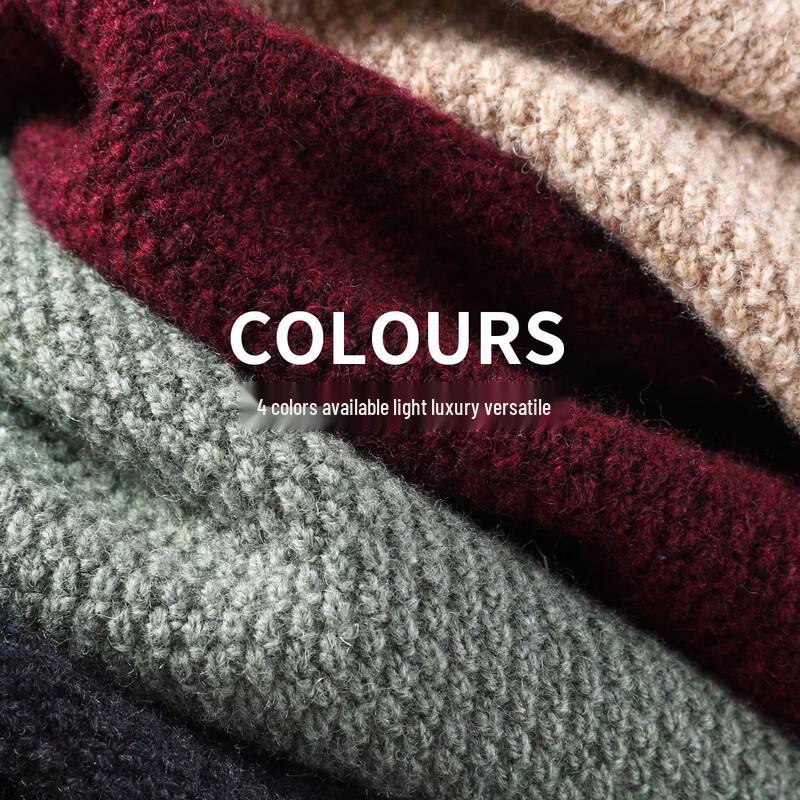 Men's Heavyweight 100% Merino Wool Crewneck Sweater