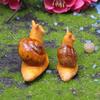 Micro Landscape Simulation Small Snail Garden Decoration Snail Ornament Snail Model Resin Craft Miniature Figurine Home Decor.