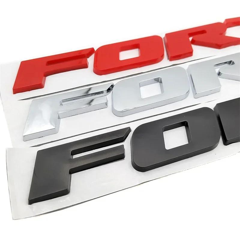 wqctu10 3D ABS  FORTUNER Letters Emblem Stickers for Toyota Fortuner Car Front Hood Bonnet Grill Trunk Badge Modification Accessories