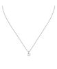 Silver Necklace With White Heart Zircons LPS10AWV31 For Women