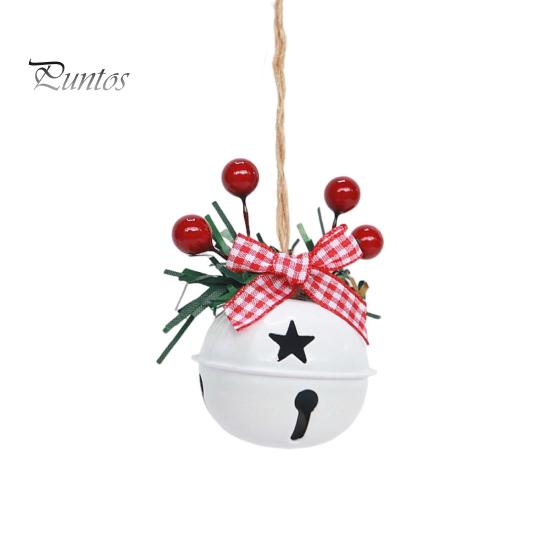 10 шт. Рождественские колокольчики, украшения для рождественской елки, подвесные колокольчики с шишками, бант из ягод падуба, праздничные принадлежности для вечеринок