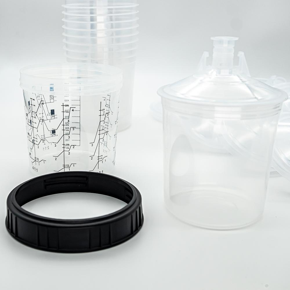 10/20/30/50pcs Bulk Sale Spray Gun Paint Tank Spray Gun Mixing Cup 165/400/600ml Disposable Measuring Cup Type H/O Quick Cup