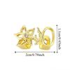 Gold Double Hollow Flower Grillz Silver Irregular Shape Tooth Grills Elegant Teeth Grillz  Events