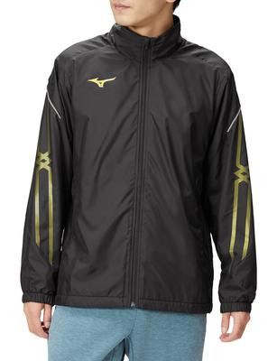 Mizuno MC Line Утепленный жилет с подкладкой Breath Thermo и куртка размера M, Влагоотводящая, Ветрозащитная, Водоотталкивающая, Черный/Золотой, 32ME2631,