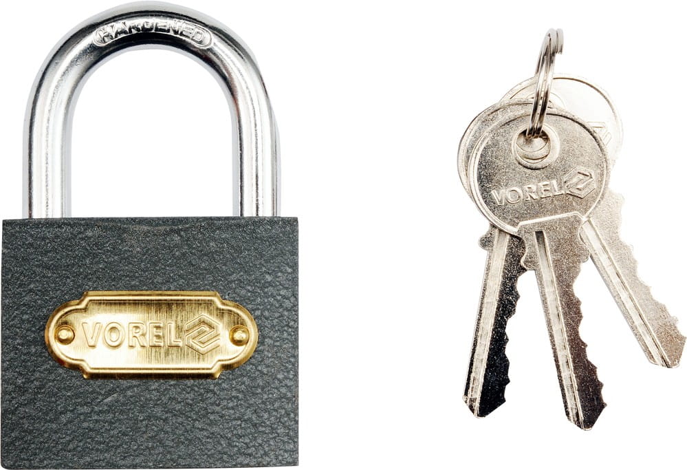 Vorel Cast Iron Padlock 63Mm