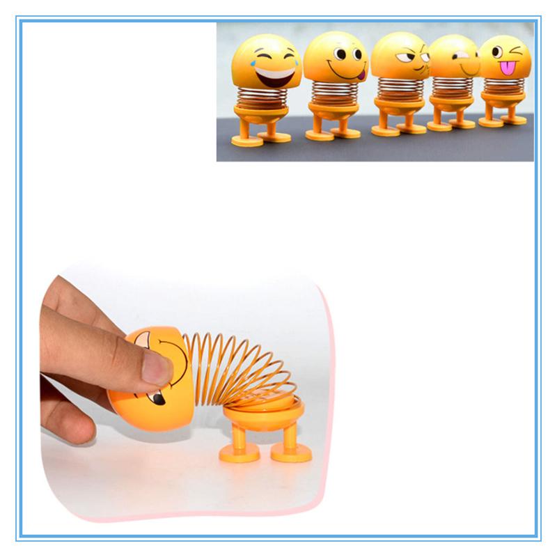 Новый забавный автомобильный стиль, качающаяся голова, украшение на приборную панель автомобиля, милое выражение, модный тренд, аксессуары для салона автомобиля, автомобильные игрушки для декора