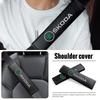 HLLQ9 1/2pcs Car Seat Belt Cushion Strap Shoulder Protector Interior Mat For Skoda Octavia Fabia Rapid VRS Yeti Enyaq Kodiaq Kamiq VII