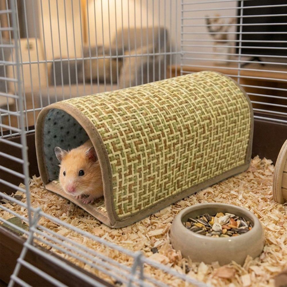 Wear Resistant Guinea Pig Tunnel Breathable Weave Small Pet Bed Hamster Hideout Pet Resting