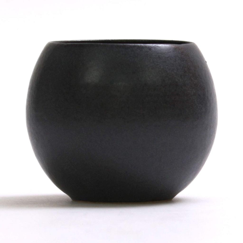 Чашка для чая LOLO Керамика Сделано в Японии Японская посуда Стильный подарок Фарфор Японский современный Катаный (черный, (L))