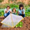 Garden Row Plant Protector Foldable Raised Garden Beds Plant Nursery Cover with Ground Nails Vegetable Rows Guard Greenhouse
