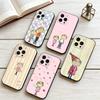 Чехол для телефона C-Чарли и Лола для iPhone 17, 16, 15, 14, 13, 12, 11 Plus, Pro Max, Другие Мягкий Черный Чехол