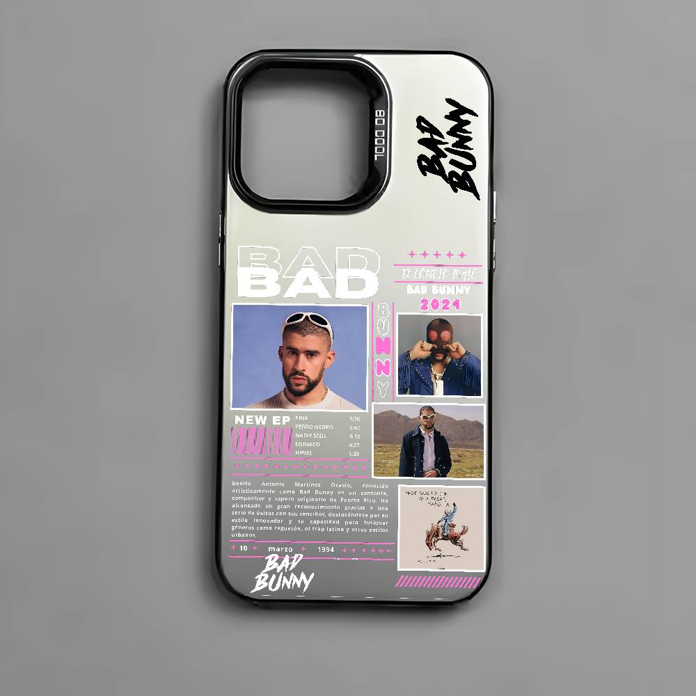 B-Bad Bunny Art Album Phone Case For iPhone 17 16e 16 15 14 13 12 11 mini Pro Max X XR XSMAX 8 7 Air Plus Anti Fall Matte Cover