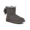 UGG Classic Double Bow Mini Suede Warm Durable Non-Slip Short Snow Boots Women Boots Charcoal 1127130-CHRC