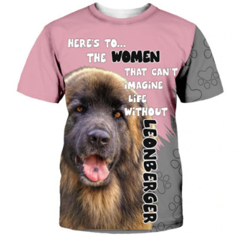 Горячая весенняя распродажа, летняя мужская футболка в европейском и американском стиле, креативная модная футболка с круглым вырезом и 3D цифровым принтом в виде собаки, S