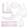 9pcs MultiPurpose Clothing Ruler Set Cutting Curve Shaped Straightedge Sewing Tailor Drawing