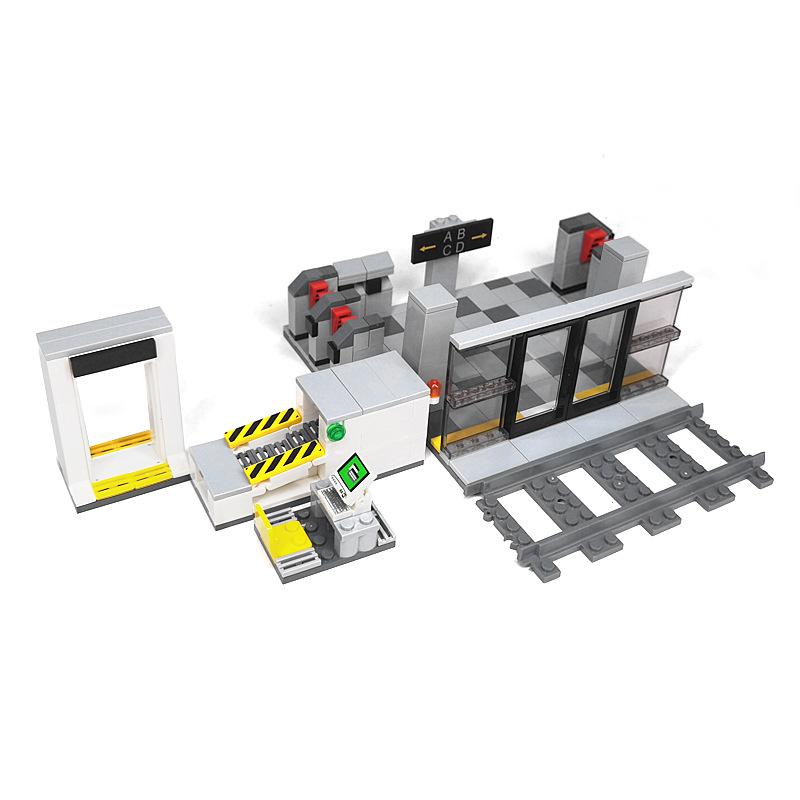 Сборка мелких частиц, украшение для ворот станции метро, багажная дверная рама, строительный блок для досмотра багажа, сделай сам