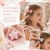 5pcs No Hurt BB Clips Set Printed Toddler Hair Bows Chic Children Hairpins  Kid Hair Accessories