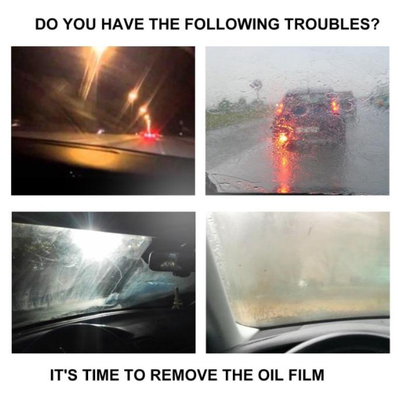3-в-1 средство для удаления масляной пленки со стекла, обеззараживание, защита от дождя, очистка масляной пленки, лобовое стекло автомобиля, окно