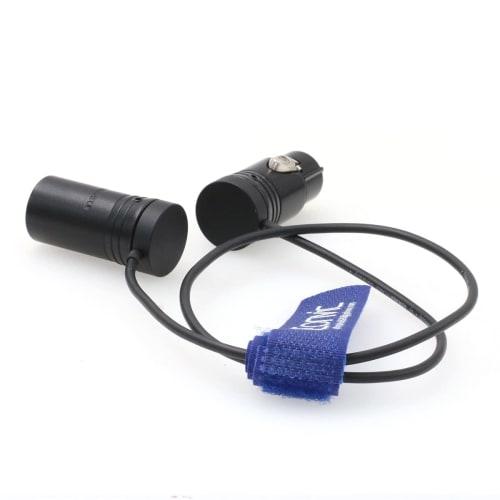 Eonvic Low-Profile NEUTRIK XLR 3-Pin Female To Male Audio Cable for Sound Devices 302 552 633 688 788T | Zaxcom Devices | Sennheiser MKE 600 (Black)