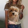 New Kawaii Cartoon Dog Print T-shirt  For Women Plus Size Top Women's Trending Clothing Fashion Short Sleeve Shirt Crew Top