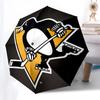 Penguins Hockey Automatic Opening and Closing, 8 rib Structure Portable Umbrella, Suitable for Men and Women in All Seasons  Perfect Gift fo