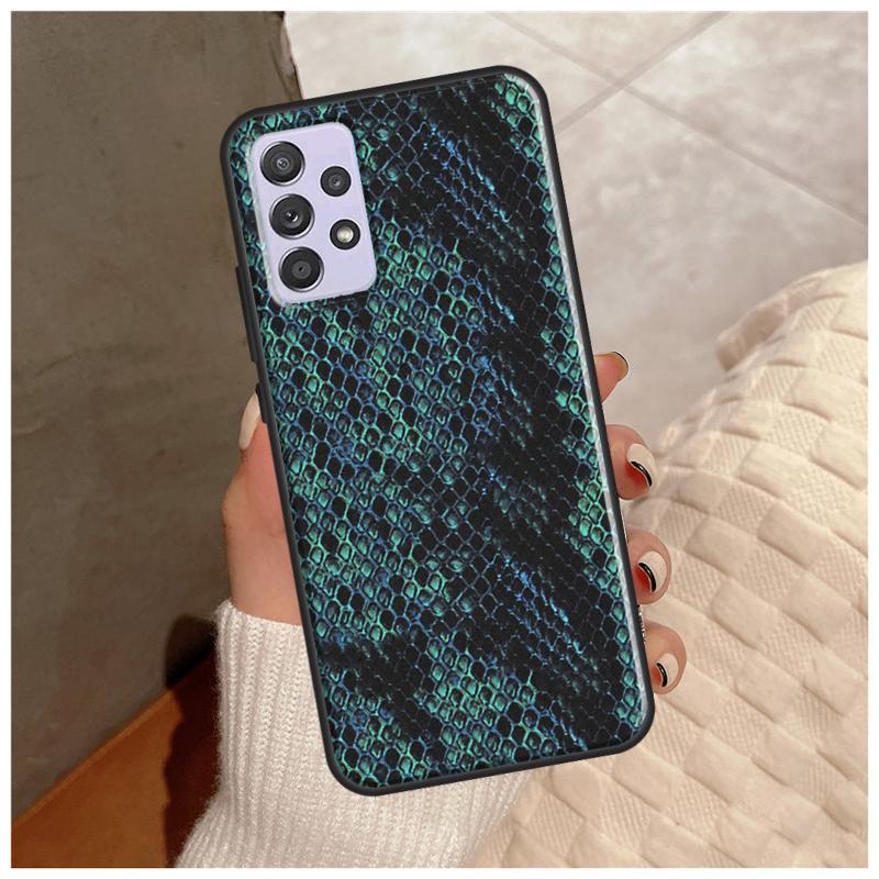 Чехол под змеиную кожу для Samsung Galaxy A14 A34 A54 A12 A22 A32 A42 A52 A13 A23 A33 A53 A50 A51 A71