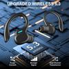 SP16 Wireless Earphones with Long Playtime, Wireless Charging Case & Digital Display, Sport Earhook, Deep Bass