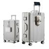 Aluminum Frame Carry 2 Nights and 3 with Bag Carrying Cup Smartphone Large 360 Degree Double School Domestic Business Trips 40 [Yuweijie] Suitcase,