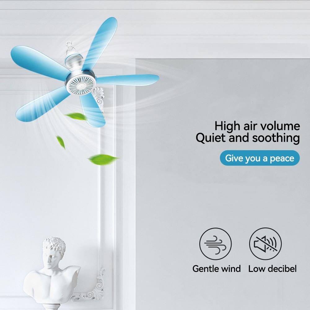 5/6 створок 220 В подключаемый потолочный вентилятор для навеса бесшумный подвесной вентилятор для кемпинговой кровати вентилятор для палатки общежития