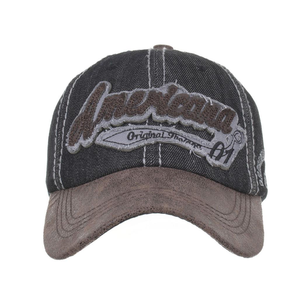 Весенне-летний новый продукт из стираного хлопка с вышитыми буквами бейсболка кепка солнцезащитная шляпа