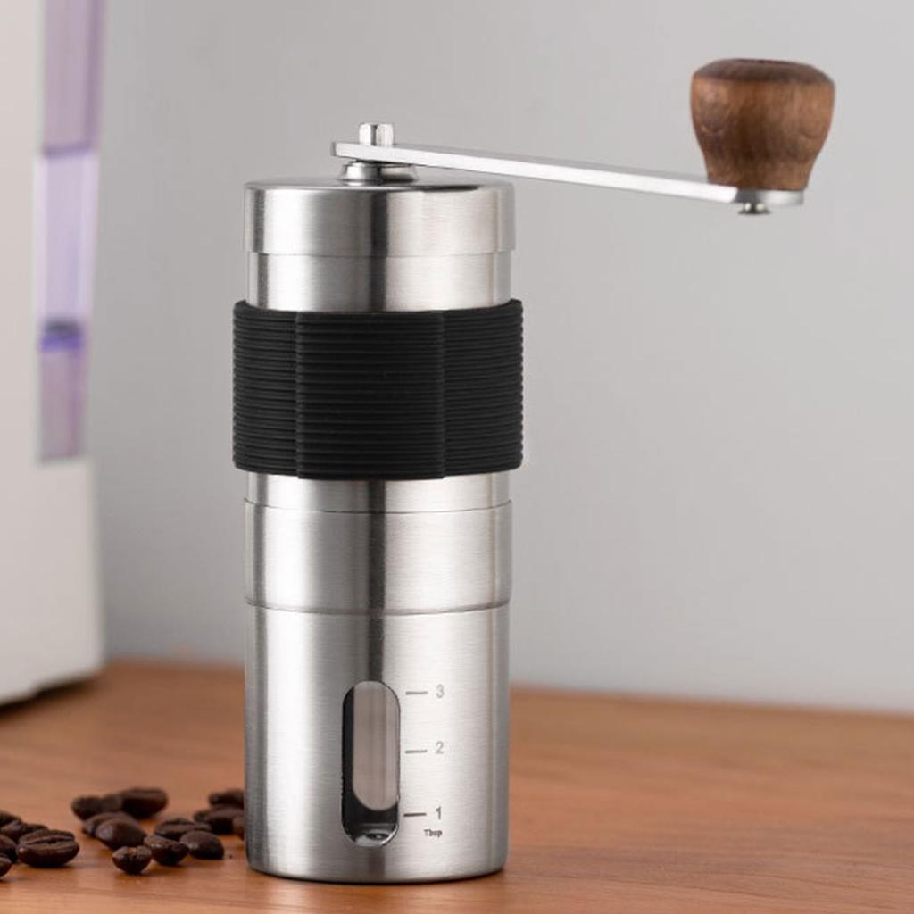 2Pcs Manual Coffee Bean Grinders Hand Crank Mill Grind Silicone Sleeve Household Manual Coffee Machine Accessories