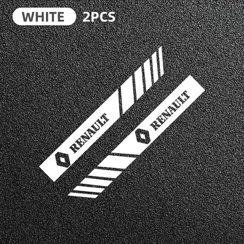 2pcs Car Rearview Mirror Side Decal Stripe Sticker Vehicle Body Accessories for Renault RS Koleos Duster Megane 2 Logan clio 5 S666