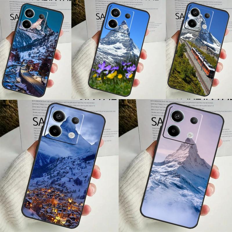 Чехол Zermatt Matterhorn Swiss Mountain для Xiaomi Redmi Note 13 12 10 8 9 11 Pro 12S 10S 11S Redmi 13C 10A 10C 9C 12C