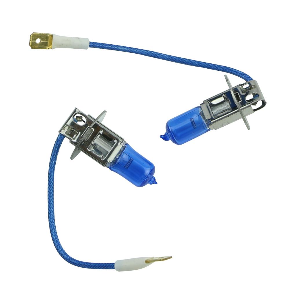 2 шт. H3 12 В 55 Вт белая галогенная головная лампа сменная лампа для авто автомобиля