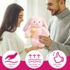 Soft Flower Bunny Plush Toy - Cute Stuffed  Doll For Gift, Cuddly Companion & Cozy Home Decor