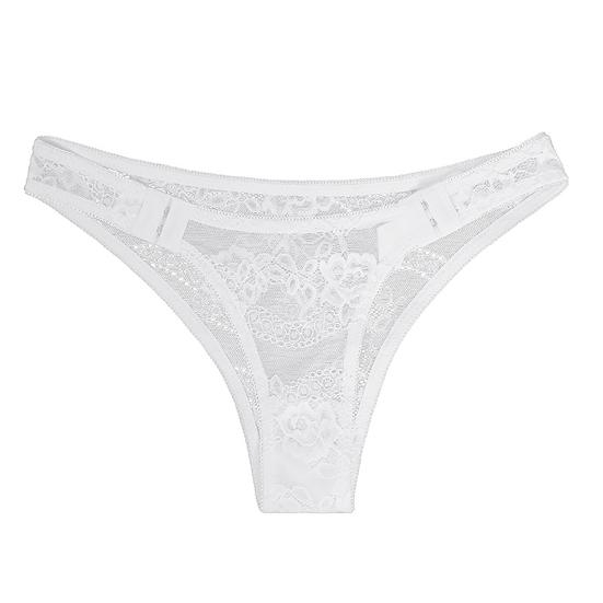 Chic Underpants Flower Embroidery Anti-septic Underwear Lace No Constraint Lady Briefs Women Garment