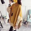 Sweater Women Pullover Loose Sweater 2022 Autumn and Winter Bat Shirt Cloak Coat Korean High Neck Knitwear Poncho Sweater Female