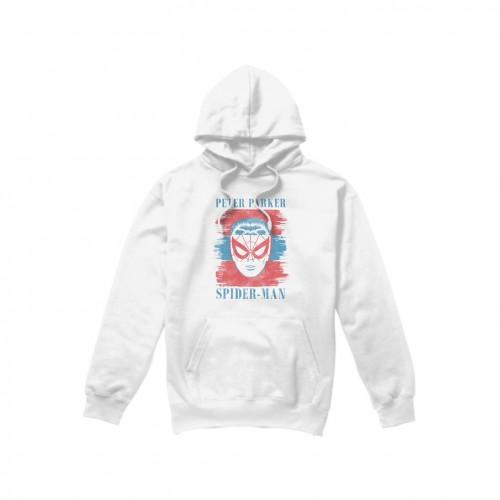 Spider-Man Mens Peter Parker Striped Hoodie