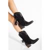 Women's Thick Mid Heeled Western Cowgril Style Casual Boots
