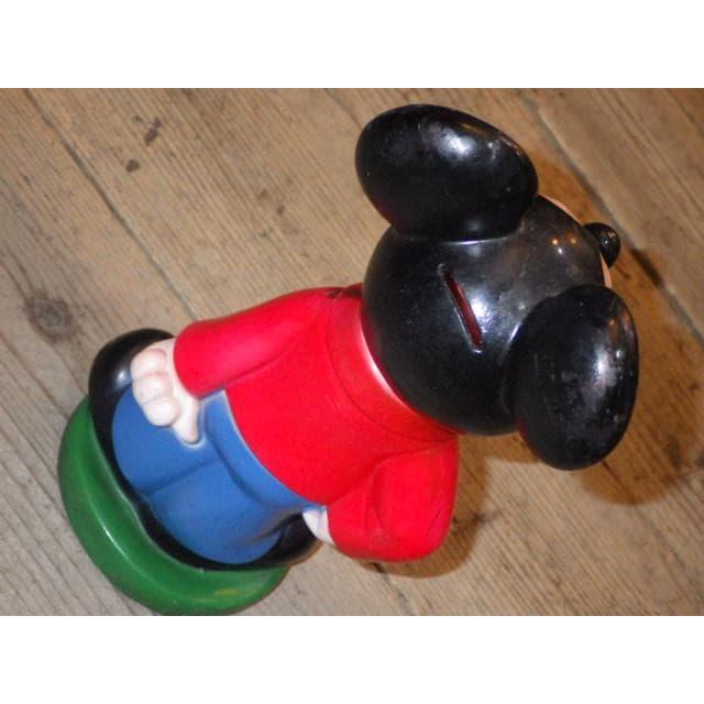 Used 70SMickey MouseCoin bank1VintagePiggy bankSoft vinylDoll
