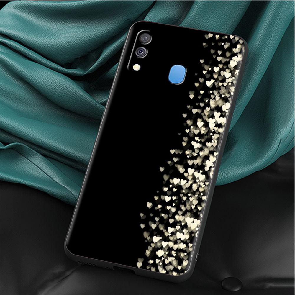 Чехол LOVE Heart для Samsung Galaxy A50 A70 M52 A30 A20s A20e A10 A40 A10s M51 M31 M30s M13 5G черный чехол для телефона