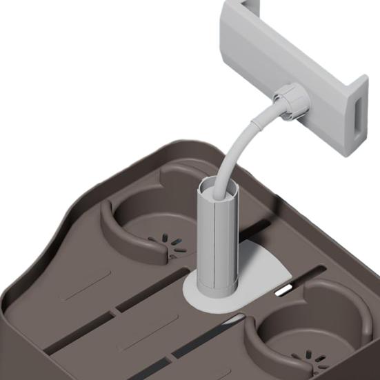 Поднос для гидромассажной ванны 3-в-1 Регулируемый поднос-столик с подстаканником, держателем для телефона, боковой столик для гидромассажной ванны для большинства надувных гидромассажных ванн и спа