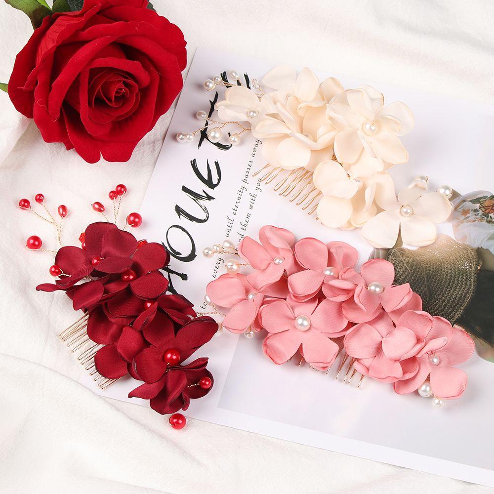 Романтичные свадебные украшения для волос, гребни для волос, заколки для волос с цветами, свадебные зажимы, тиара для подружки невесты