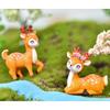 Дикое Животное Маленький Олень Пятнистый Модель Украшения Маленький Оленёнок Сказочный Сад Миниатюрные Аксессуары Декор Фигурка Действия Фигурка Игрушка