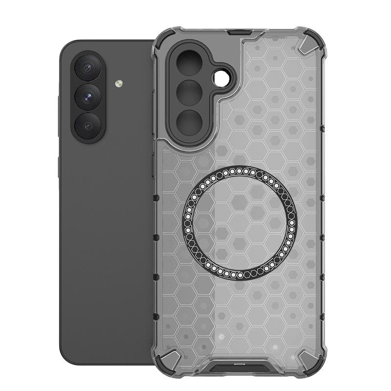 Подходит для One Plus ACE3 Pro Сотовая Магнитная Чехол-бампер для Мобильного Телефона One Plus Nord4 Цвет Прозрачный Защитный Чехол от Падений