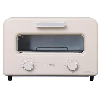 IRIS OHYAMA Встроенный тостер с функцией контроля температуры пара и таймером, инфракрасный карбоновый нагреватель с функцией нагрева Milk Beige TV/